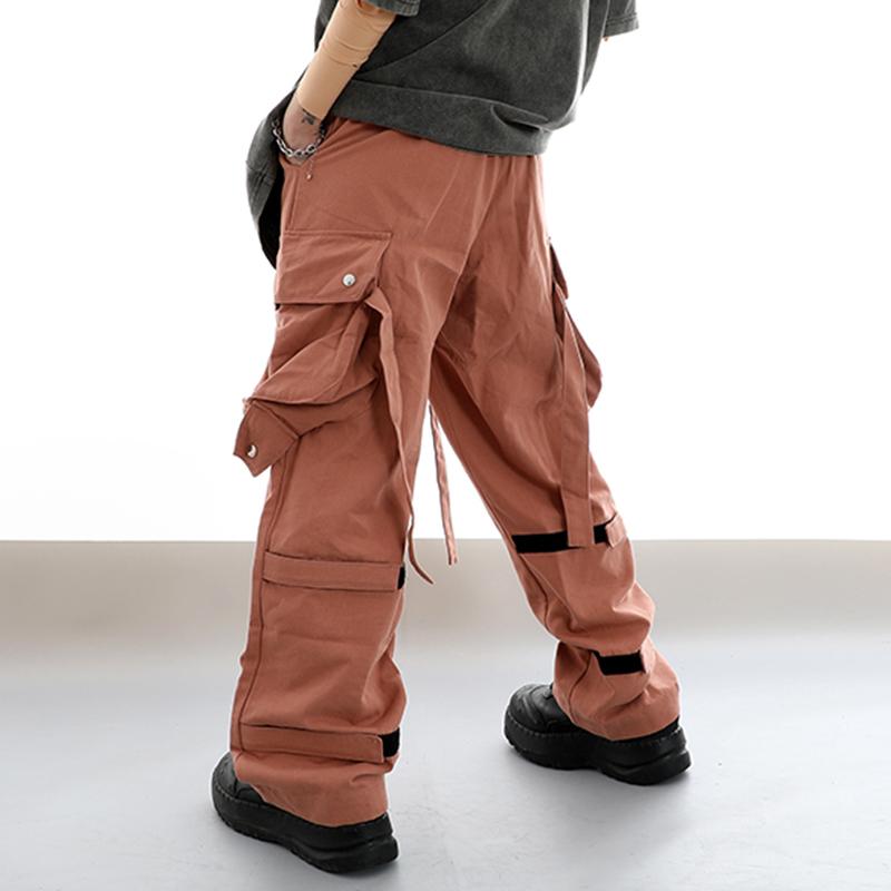 Men's Pants Multi-pockets Heavy Industry Sashes Mens Cargo Elastic Waist Straight Wide Leg Couple Overalls Retro Streetwear TrousersMen's, Black
Men's Pants Multi-pockets Heavy Industry Sashes Mens Cargo Elastic Waist Straight Wide Leg Couple Overalls Retro Streetwear TrousersMen's, Black