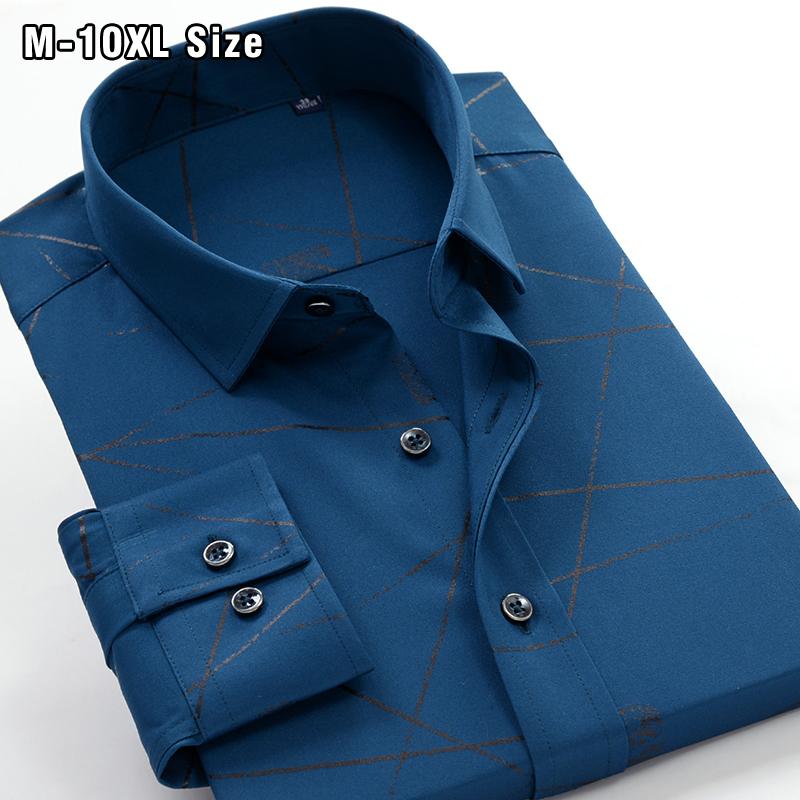Men's Casual Shirts 8XL 9XL 10XL Men Long Sleeve Spring Large Size Business Shirt Dress Fashion Print Loose Elasticity Brand Clothing, White;black
Men's Casual Shirts 8XL 9XL 10XL Men Long Sleeve Spring Large Size Business Shirt Dress Fashion Print Loose Elasticity Brand Clothing, White;black