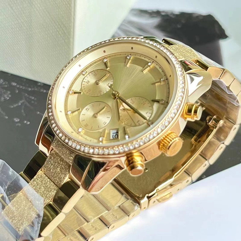 Fashion women's wristwatch gold m6597 multifunction timer diameter 39mm retail and wholesale
Fashion women's wristwatch gold m6597 multifunction timer diameter 39mm retail and wholesale