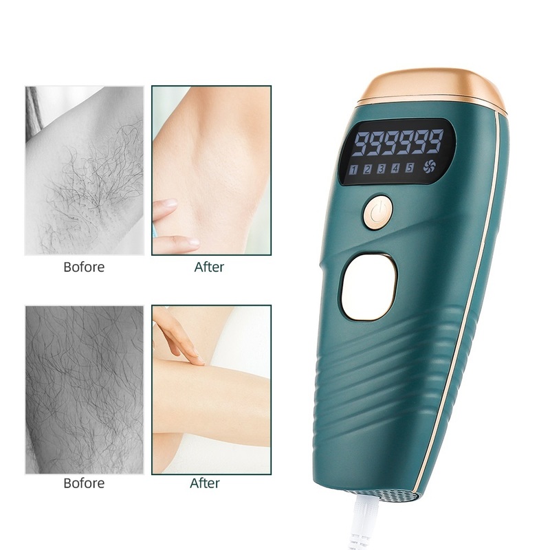 990000 Flash IPL Laser Hair Removal Machine Quartz Lamp Pon Permanent Device 5 Levels Auto Body Hair Trimmer Epilator 220323