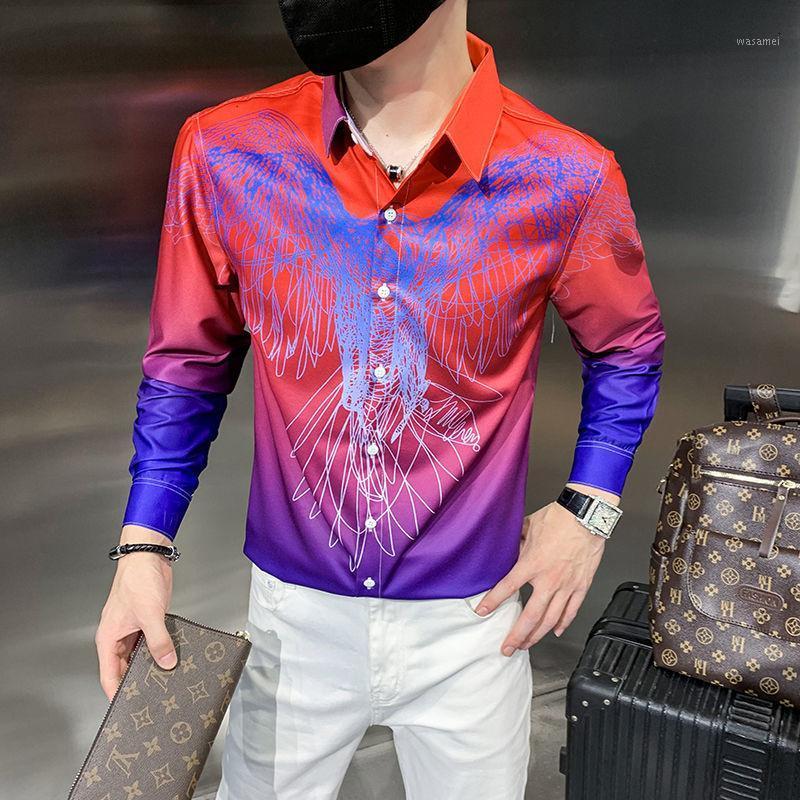 Men's Casual Shirts Camisa Masculina Korean Slim Fit Mens Dress Streetwear Formal Social Blouse 2022 Gradient Long Sleeve Shirt Men, Blue
Men's Casual Shirts Camisa Masculina Korean Slim Fit Mens Dress Streetwear Formal Social Blouse 2022 Gradient Long Sleeve Shirt Men, Blue