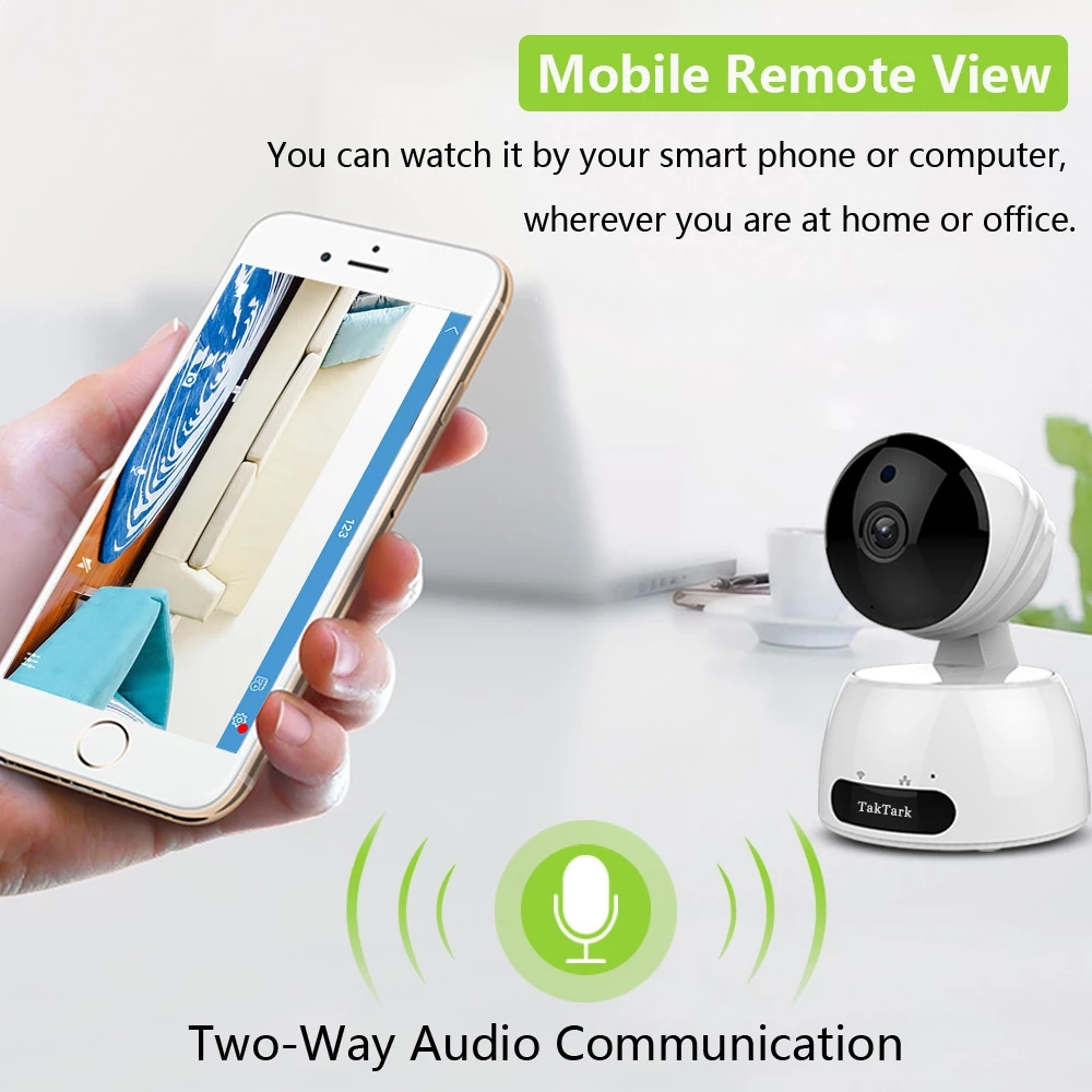 wireless WiFi IP camera video surveillance indoor wi-fi baby monitor network nanny sitter 1080P/720P Night Security