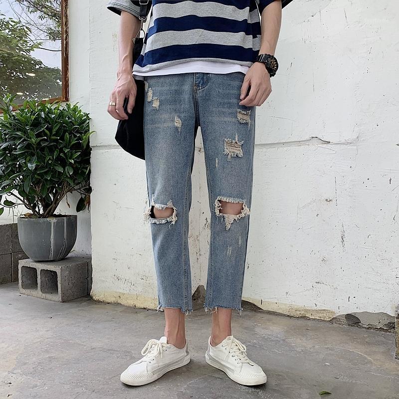 Summer Jeans Men Fashion Washed Solid Color Torn Holes Denim Pants Man Streetwear Wild Hip Hop Trousers Male Clothes Men's, Figure
Summer Jeans Men Fashion Washed Solid Color Torn Holes Denim Pants Man Streetwear Wild Hip Hop Trousers Male Clothes Men's, Figure