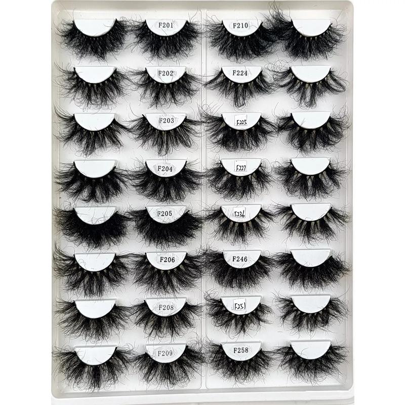 False Eyelashes 25MM Mink Fluffy Fake Lashes Dramatic Whispy Long Strip Eyelash Makeup Wholesale 3D Natural Wispy LashFalse
False Eyelashes 25MM Mink Fluffy Fake Lashes Dramatic Whispy Long Strip Eyelash Makeup Wholesale 3D Natural Wispy LashFalse