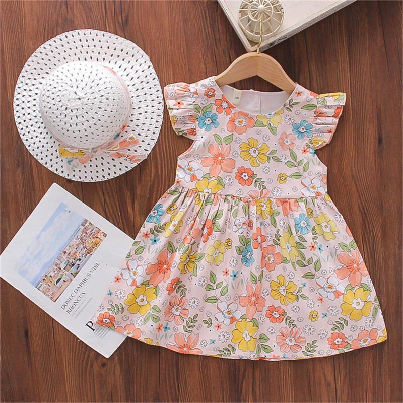 Girl's Dresses Summer Girls Dress Toddler Kids Baby Flowers Print Ruffle Sleeveless Backless Floral Princess Dresses+Hat Clothes Outfits, Red;yellow
Girl's Dresses Summer Girls Dress Toddler Kids Baby Flowers Print Ruffle Sleeveless Backless Floral Princess Dresses+Hat Clothes Outfits, Red;yellow