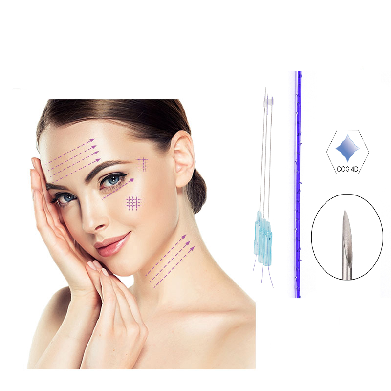 Beauty Items Medical Suture Face Lifting Pdo Thread Hilo Sutura Polidioxanona Cog 4D Blunt Type Needle Tensor Anclaje Bidirectional espiculados
Beauty Items Medical Suture Face Lifting Pdo Thread Hilo Sutura Polidioxanona Cog 4D Blunt Type Needle Tensor Anclaje Bidirectional espiculados