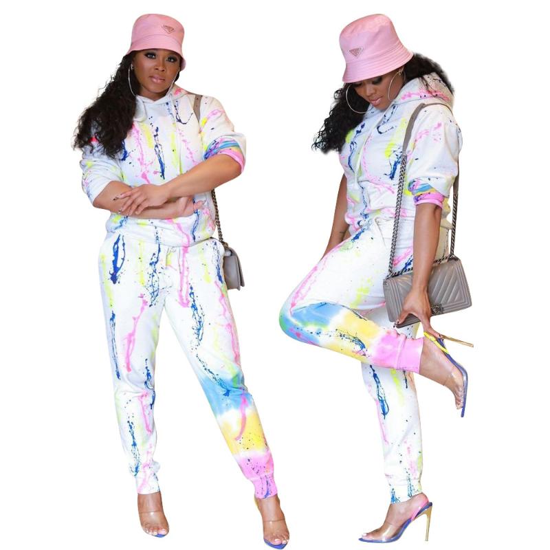 Women' Two Piece Pants 2 Set Autumn Tracksuit Women Sweatshirt Print Hoodies+Pants Sportwear Sports Suit Ensemble Jogging Femme Chandals Mu, White
Women' Two Piece Pants 2 Set Autumn Tracksuit Women Sweatshirt Print Hoodies+Pants Sportwear Sports Suit Ensemble Jogging Femme Chandals Mu, White