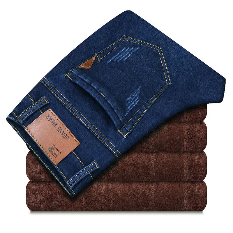 Men's Jeans Autumn Winter Men Black Slim Fit Stretch Pants Warm Thick Straight Denim Plus Fleece Trousers Male Large Size 31-40Men's
Men's Jeans Autumn Winter Men Black Slim Fit Stretch Pants Warm Thick Straight Denim Plus Fleece Trousers Male Large Size 31-40Men's