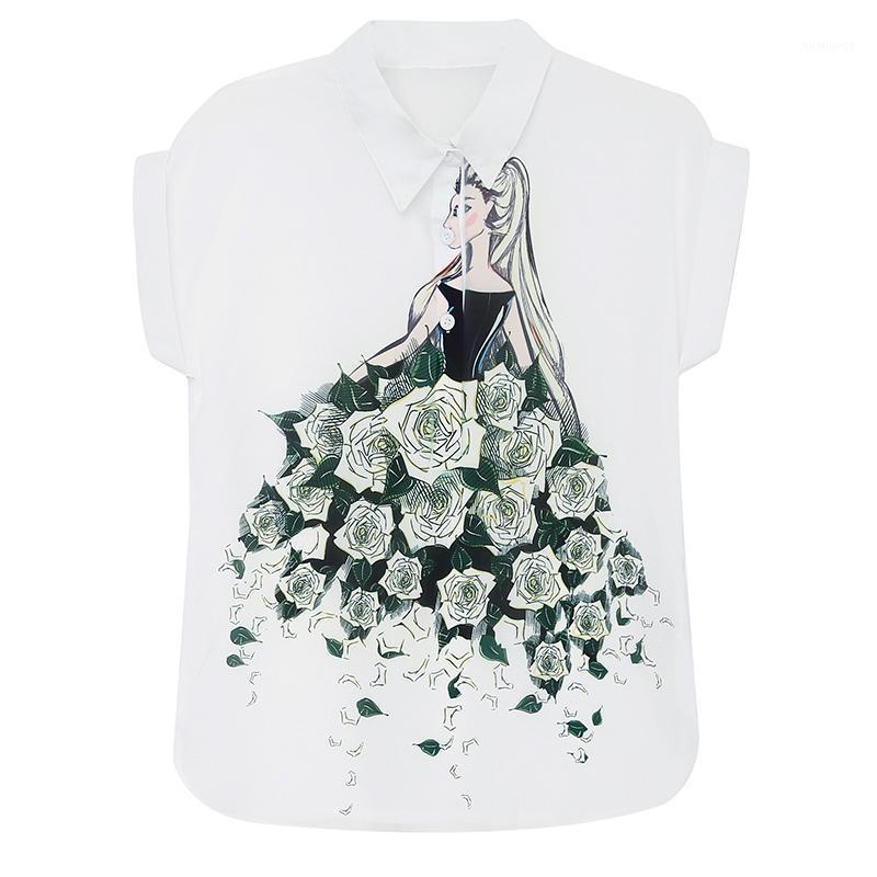 Women's Blouses & Shirts Fashion Women Blouse Tops Short Sleeve Chiffon Printed Summer Shirt Loose Large Size, White
Women's Blouses & Shirts Fashion Women Blouse Tops Short Sleeve Chiffon Printed Summer Shirt Loose Large Size, White