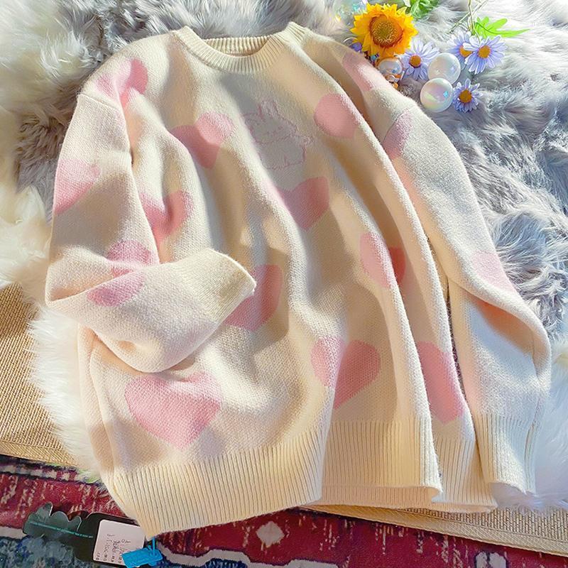 Women's Sweaters Japanese Vintage Pink Autumn Winter Kawaii Cartoon Knitted Harajuku Sweater Korean Chic Sweet Love Jumper Femme
Women's Sweaters Japanese Vintage Pink Autumn Winter Kawaii Cartoon Knitted Harajuku Sweater Korean Chic Sweet Love Jumper Femme