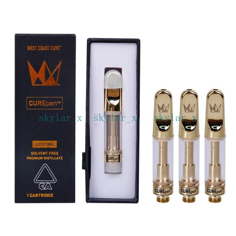 West Coast Cure Vape Cartridge Curepen Bags Empty Vaporizer Pen 510 Ceramic Cartridge Packaging 0.8ML Oil Atomizer Gold Pyrex Glass Tank
West Coast Cure Vape Cartridge Curepen Bags Empty Vaporizer Pen 510 Ceramic Cartridge Packaging 0.8ML Oil Atomizer Gold Pyrex Glass Tank