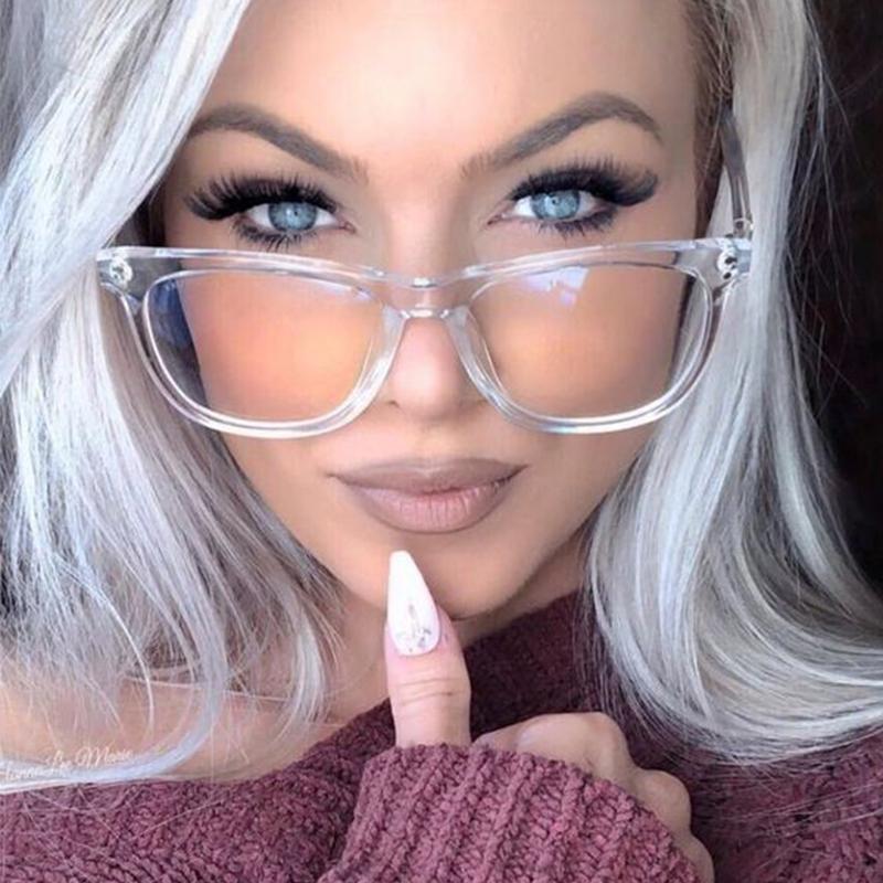 Fashion Sunglasses Frames Anti Blue Light Glasses For Women Trends Transparent TR90 Square Vintage Prescription Optical Eyeglasses, Black
Fashion Sunglasses Frames Anti Blue Light Glasses For Women Trends Transparent TR90 Square Vintage Prescription Optical Eyeglasses, Black