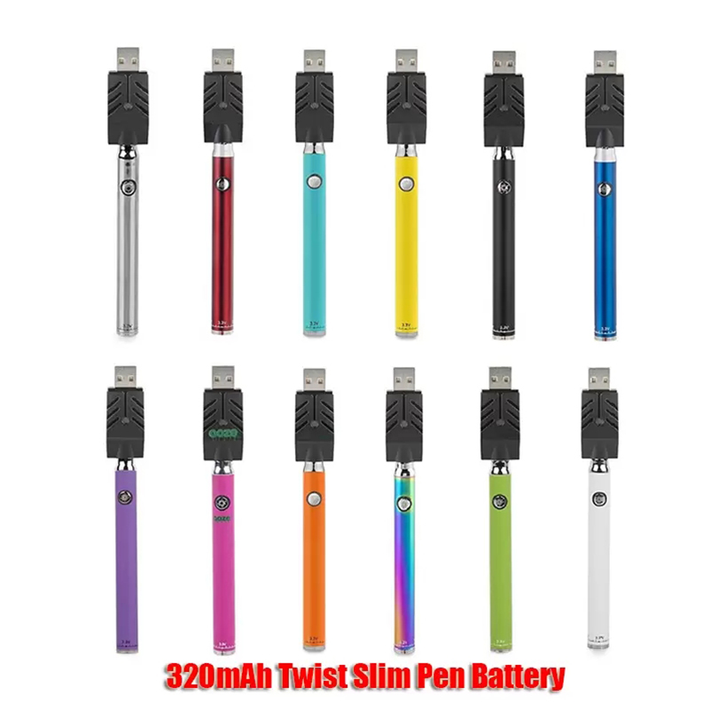 ooze Twist Slim Preheat 320mAh Battery Charger Kit Variable Voltage Bud Touch 510 thread Vape Pen Battery Cartridge Vaporizer
ooze Twist Slim Preheat 320mAh Battery Charger Kit Variable Voltage Bud Touch 510 thread Vape Pen Battery Cartridge Vaporizer