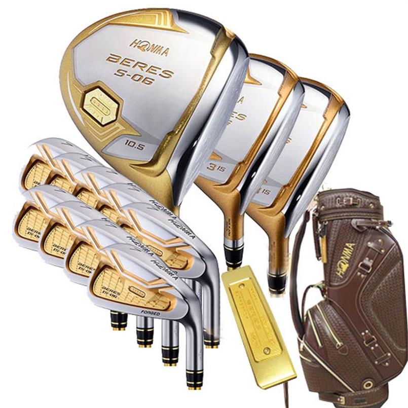 New mens Golf clubs HONMA s-06 4 star golf complete set of clubs driver fairway wood putter Bag graphite golf shaft headcover 2086
New mens Golf clubs HONMA s-06 4 star golf complete set of clubs driver fairway wood putter Bag graphite golf shaft headcover 2086