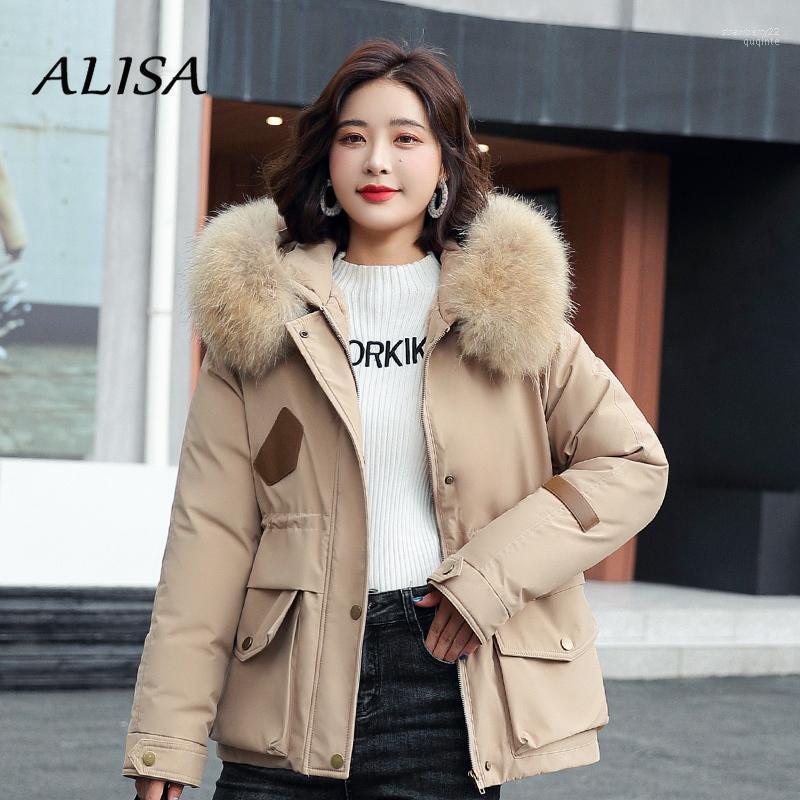 Women's Down & Parkas Women Faux Fur Collar Hooded Female Slim Warm Thick Lamb Wool Puffer Jacket Winter Casual Korean Short Coat Stra22, Beige
Women's Down & Parkas Women Faux Fur Collar Hooded Female Slim Warm Thick Lamb Wool Puffer Jacket Winter Casual Korean Short Coat Stra22, Beige