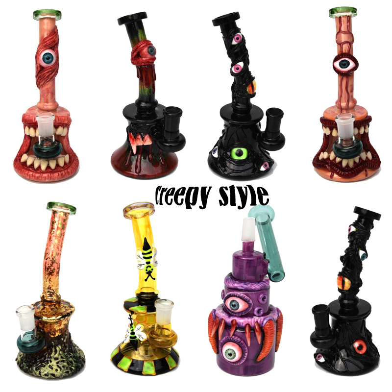 Wholesale Hookah 3D Evil Monster Face Design Glass Bong Water bong dab rig oilrig Handmade Character smoke pipes
Wholesale Hookah 3D Evil Monster Face Design Glass Bong Water bong dab rig oilrig Handmade Character smoke pipes