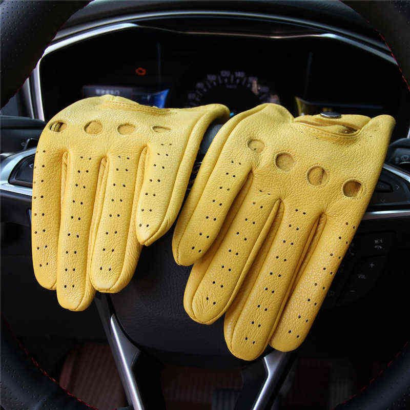 Free delive Motorcycle gloves leather sheepskin for men protective gloves for driving and riding vintage bikers T220815