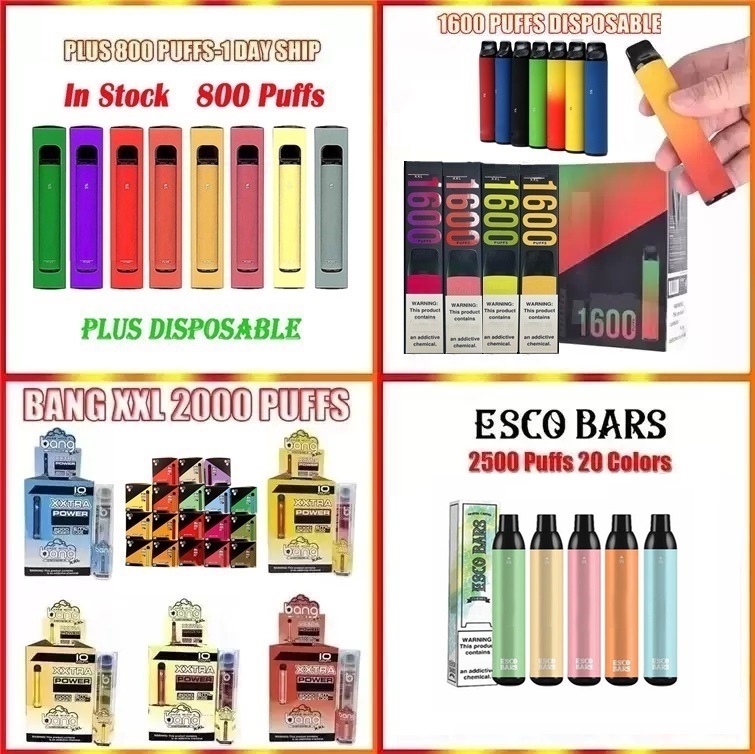 Puff Plus XXL Esco Bars Disposable Pod E cigarette Device 600 800 1500 1600 2000 2500 Puffs Prefilled Cartridge Vape Pen VS Bang Elux Legend
Puff Plus XXL Esco Bars Disposable Pod E cigarette Device 600 800 1500 1600 2000 2500 Puffs Prefilled Cartridge Vape Pen VS Bang Elux Legend