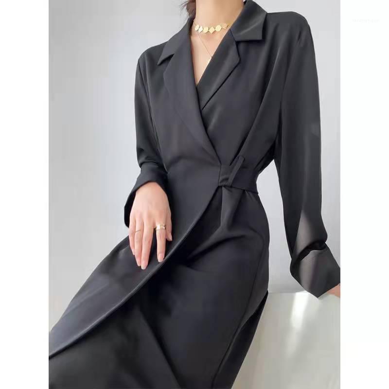 Casual Dresses Office Bandage Maxi For Women Streetweear Black Long Blazer Dress With Belt Korean Fashion Style Sleeve, Green
Casual Dresses Office Bandage Maxi For Women Streetweear Black Long Blazer Dress With Belt Korean Fashion Style Sleeve, Green