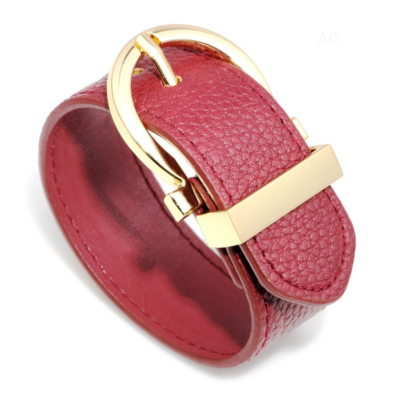 High Quality Multicolor 2.8MM Width Leather Adjustable Cuff Bracelet for Personality Women Gift