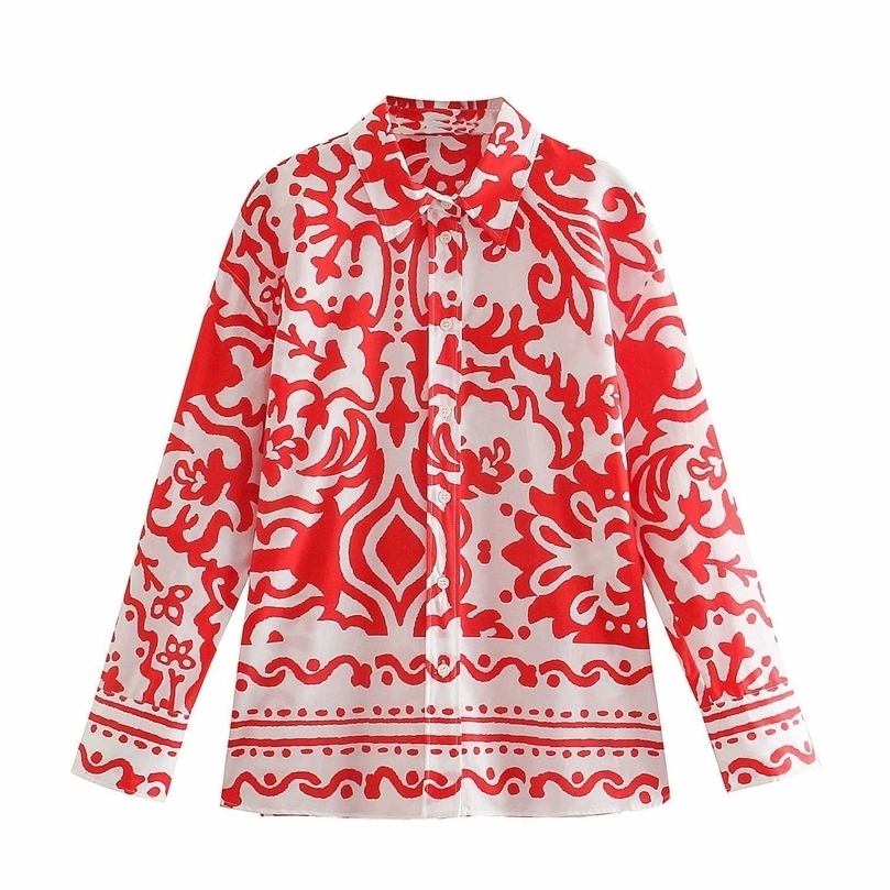 Blouses Women Summer Printed Shirt Long Sleeves Fashion Casual Vintage Chic Lady Shirts Woman Tops haut femme 210709, Red
Blouses Women Summer Printed Shirt Long Sleeves Fashion Casual Vintage Chic Lady Shirts Woman Tops haut femme 210709, Red