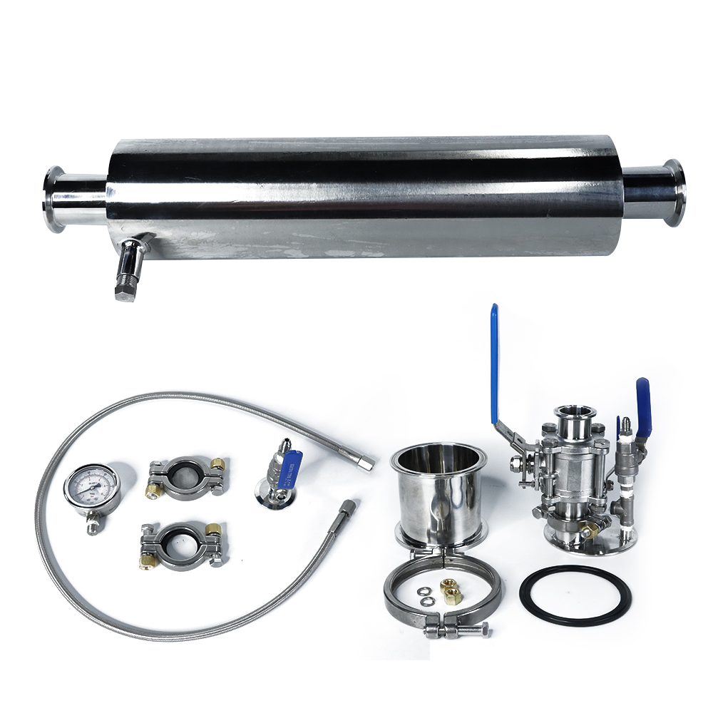 ZZKD 1/4 LB 120G Closed Loop Extractor Lab Supplies Upgraded Vacuum Chamber with Collection Tank