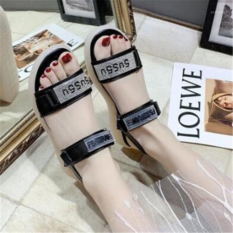 Sandals Rhinestone Women's Summer Style Buckle Women Slippers Fashion All-match Womens Shoes Platform Slides, 288-03
Sandals Rhinestone Women's Summer Style Buckle Women Slippers Fashion All-match Womens Shoes Platform Slides, 288-03