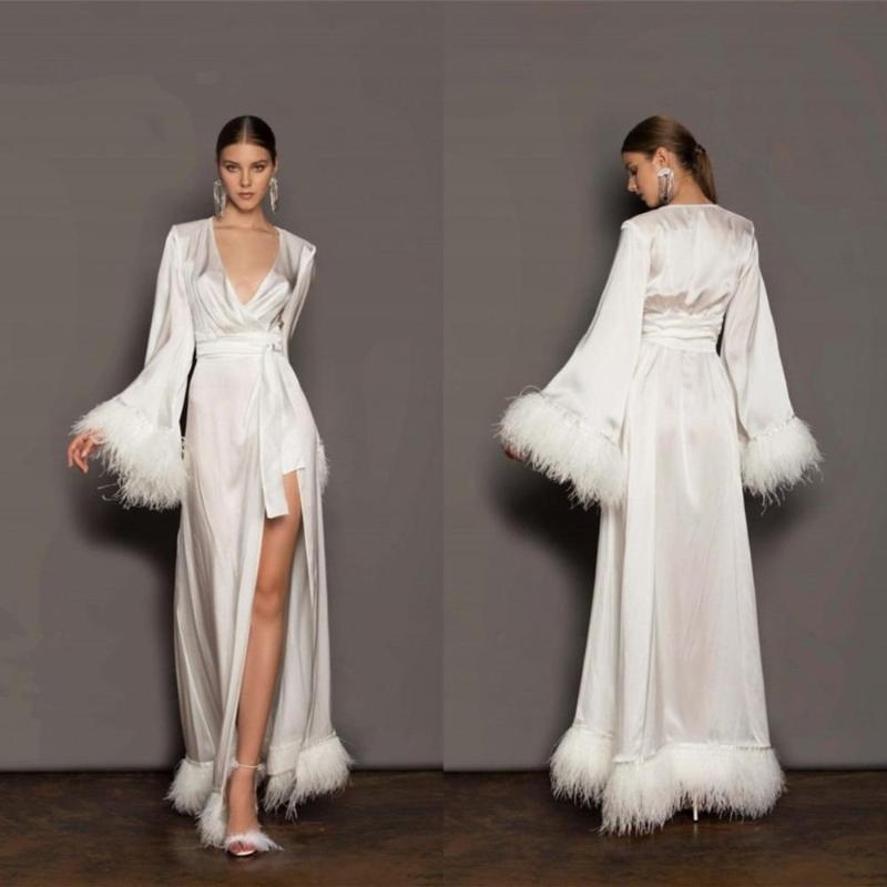Party Dresses Feather Bridal Bathrobe Long Sleeves Satin Silk Wedding Sleepwear Bath Robes Nightgowns Wear Women Dress KimonoParty DressesPa, Champagne
Party Dresses Feather Bridal Bathrobe Long Sleeves Satin Silk Wedding Sleepwear Bath Robes Nightgowns Wear Women Dress KimonoParty DressesPa, Champagne