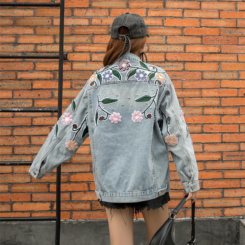 Women's Jackets 2022 Vintage Women Loose Denim Fashion Embroidered Beading Jean Coats Chic Hiphop Streetwear Tide Ins Autumn Winter, Blue
Women's Jackets 2022 Vintage Women Loose Denim Fashion Embroidered Beading Jean Coats Chic Hiphop Streetwear Tide Ins Autumn Winter, Blue