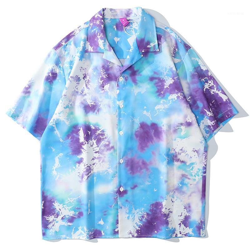 Men's Casual Shirts Men Harajuku Vintage Tie Dye Printed Shirt Blouse Unisex Oversize Short Sleeve 2022Summer Hawaii Beach Holiday Loose Top
Men's Casual Shirts Men Harajuku Vintage Tie Dye Printed Shirt Blouse Unisex Oversize Short Sleeve 2022Summer Hawaii Beach Holiday Loose Top