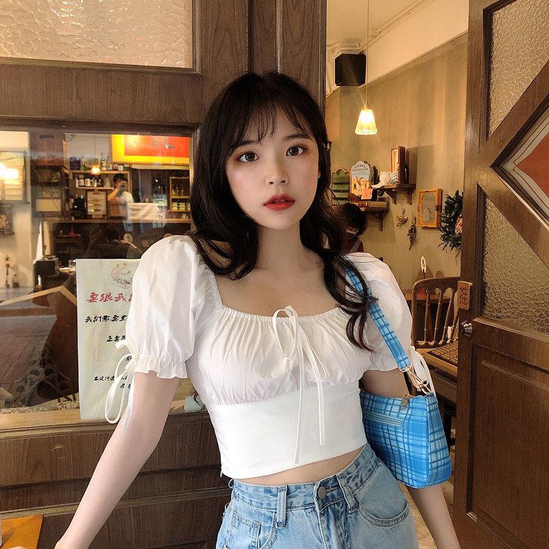 Women' Blouses & Shirts Blouse Women Shirt Bow Puff Sleeve Short 2022 Summer Top For Blusas Mujer De ModaWomen, Purple
Women' Blouses & Shirts Blouse Women Shirt Bow Puff Sleeve Short 2022 Summer Top For Blusas Mujer De ModaWomen, Purple