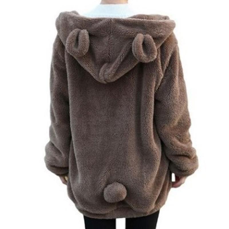 Women's Hoodies & Sweatshirts Women Hoodie Zipper Up Loose Fuffy Teddy Hoody Autumn Cute Animal Bear Ear Outwear Coats Harakuju Tops WDC3316, Black
Women's Hoodies & Sweatshirts Women Hoodie Zipper Up Loose Fuffy Teddy Hoody Autumn Cute Animal Bear Ear Outwear Coats Harakuju Tops WDC3316, Black