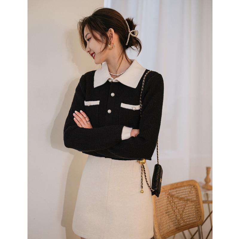 Women's Knits & Tees Women Vintage Knitted Sweater 2022 Autumn Thun-down Collar Black Button Cardigan Long Sleeve Korean Classic Pockets Coa, White
Women's Knits & Tees Women Vintage Knitted Sweater 2022 Autumn Thun-down Collar Black Button Cardigan Long Sleeve Korean Classic Pockets Coa, White