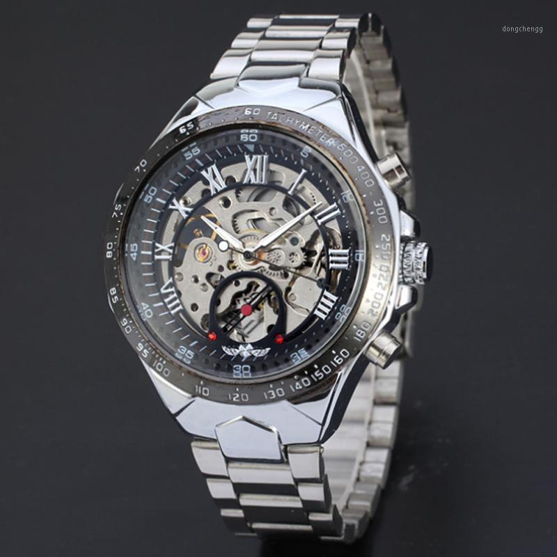 Wristwatches Excellent Quality Design Watches Brand Colouring Hollow Automatic Mechanical Watch Men Skeleton Swimming Waterproof, As pic
Wristwatches Excellent Quality Design Watches Brand Colouring Hollow Automatic Mechanical Watch Men Skeleton Swimming Waterproof, As pic