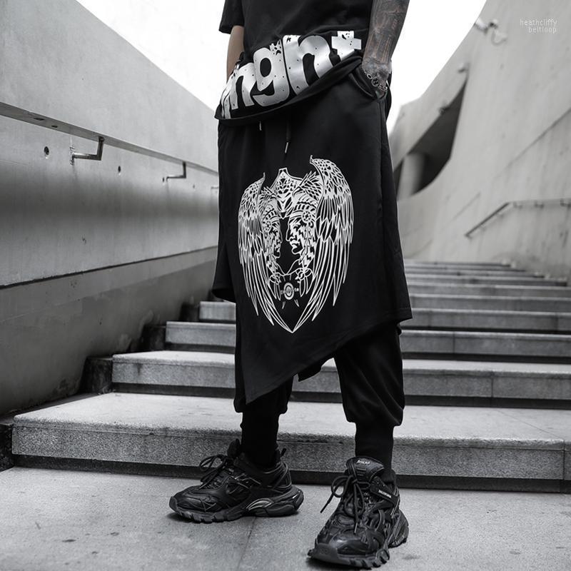 Men's Pants Printed High Street Fashion Mens Joggers Harem Hip Hop Casual Punk Cross Pencil Trousers Streetwear False Two PiecesMen's Heat22, Black
Men's Pants Printed High Street Fashion Mens Joggers Harem Hip Hop Casual Punk Cross Pencil Trousers Streetwear False Two PiecesMen's Heat22, Black