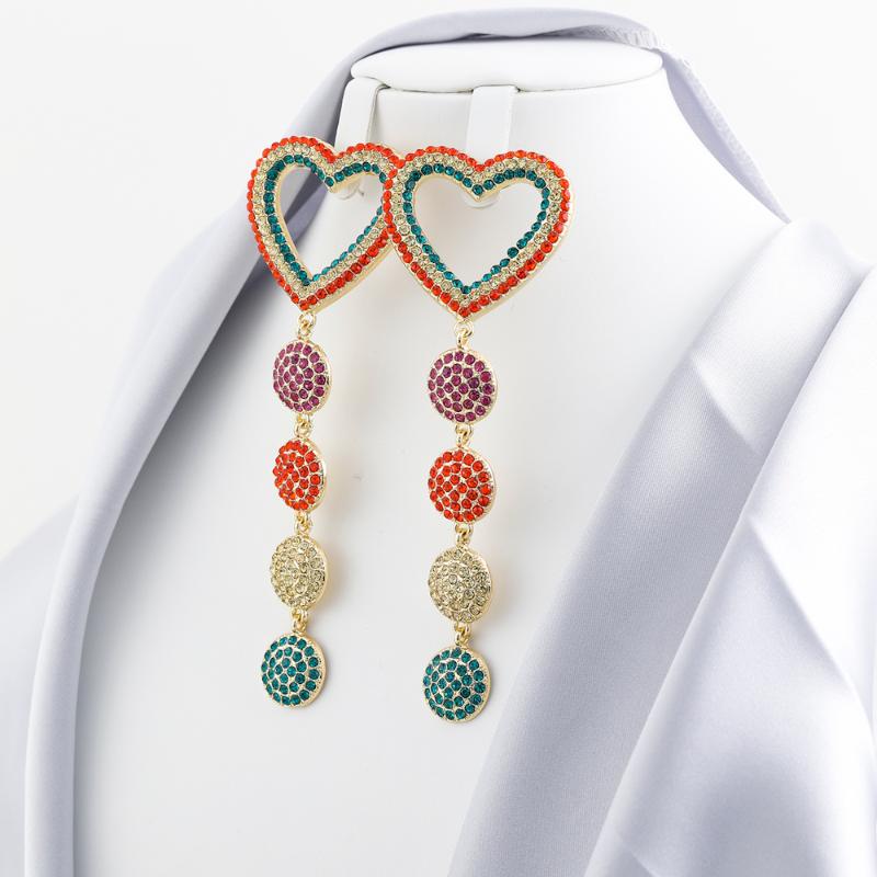 Dangle & Chandelier VG 6 YM Trendy Colorful Love Heart Shape Long Drop Earrings For Women Charm Maxi Statement Crystal Earring Jewelry Gift
Dangle & Chandelier VG 6 YM Trendy Colorful Love Heart Shape Long Drop Earrings For Women Charm Maxi Statement Crystal Earring Jewelry Gift
