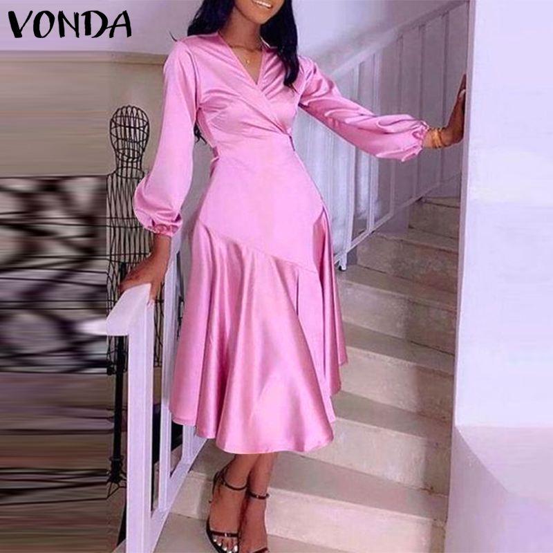 Casual Dresses Bohemian Dress VONDA 2022 Women Vintage Long Sleeve Deep V Neck Party Ladies Beach Sundress Vestidos Female Robe, Black;gray
Casual Dresses Bohemian Dress VONDA 2022 Women Vintage Long Sleeve Deep V Neck Party Ladies Beach Sundress Vestidos Female Robe, Black;gray