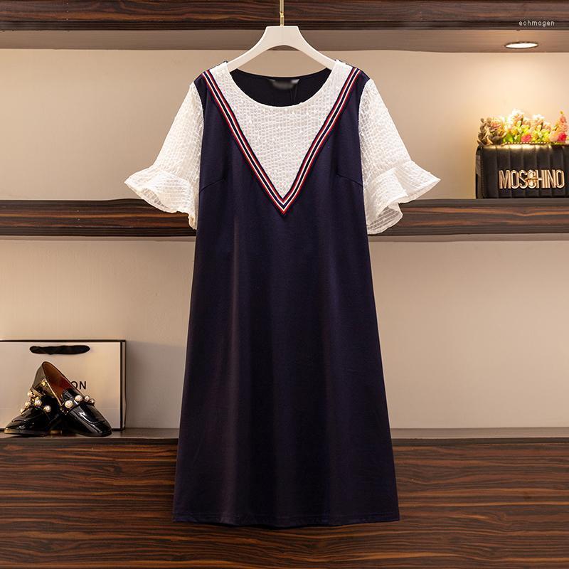 Plus Size Dresses Womens Loose T-shirt Dress Blouses Blusas -4XL XXXL 3XL XXXXL Patchwork Slim Casual Birthday For 100KG Woman Echm22, Black
Plus Size Dresses Womens Loose T-shirt Dress Blouses Blusas -4XL XXXL 3XL XXXXL Patchwork Slim Casual Birthday For 100KG Woman Echm22, Black