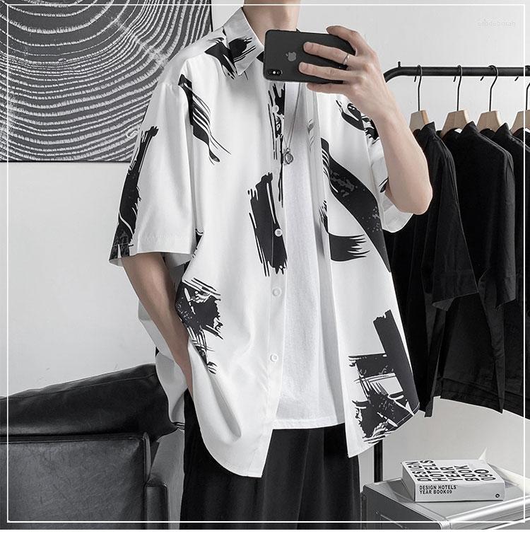 Men's Dress Shirts Men 2022 Summer Fashion Printed Loose Male Half Sleeve Casual All-match Ice Silk Thin G122Men's Eldd22, White
Men's Dress Shirts Men 2022 Summer Fashion Printed Loose Male Half Sleeve Casual All-match Ice Silk Thin G122Men's Eldd22, White