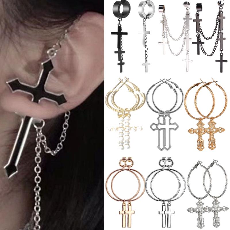 Clip-on & Screw Back 1Pair Or 1Pc Cross Earrings Long Chain Ear Clips Hoop Earring Tassel Dangle Women Girls Jewelry Gift Birthday Christian
Clip-on & Screw Back 1Pair Or 1Pc Cross Earrings Long Chain Ear Clips Hoop Earring Tassel Dangle Women Girls Jewelry Gift Birthday Christian