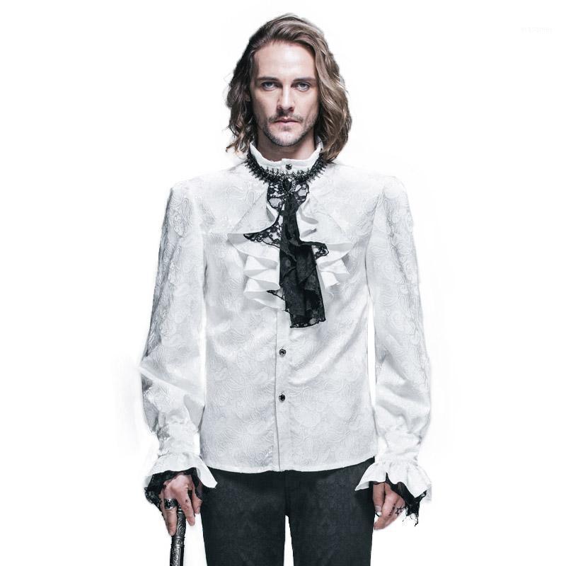 Devil Fashion Men' Gothic Long Sleeve Dress Shirt Victorian Vintage Party Dinner Lantern Blosue Casual Shirts, Black
Devil Fashion Men' Gothic Long Sleeve Dress Shirt Victorian Vintage Party Dinner Lantern Blosue Casual Shirts, Black