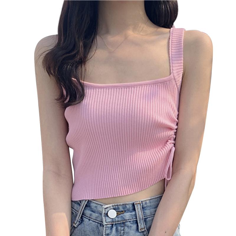 Women's Tanks & Camis Kayotuas Women Summer Crop Tops Slim Skinny Ladies Knitting Side Drawstring Ruched Vest Yellow Pink White StreetwearWo
Women's Tanks & Camis Kayotuas Women Summer Crop Tops Slim Skinny Ladies Knitting Side Drawstring Ruched Vest Yellow Pink White StreetwearWo