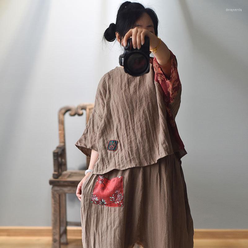 Women's Blouses & Shirts Women Loose Pathcowrk Linen Shirt Tops Ladies Vintage Flax Blouse Female Spliced Pullovers 2022 SummerWomen's Dway2, Beige
Women's Blouses & Shirts Women Loose Pathcowrk Linen Shirt Tops Ladies Vintage Flax Blouse Female Spliced Pullovers 2022 SummerWomen's Dway2, Beige