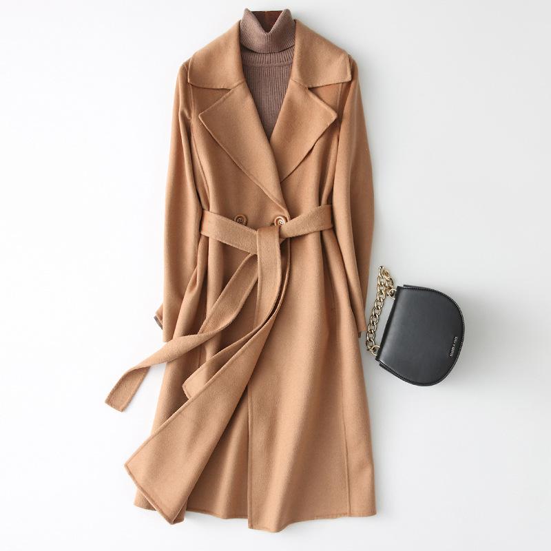 Women' Wool & Blends Length Coat Women Double-sided Cashmere 2022 Autumn Winter Woolen Jacket Female Loose Outerwear Woman Clothes ElegantW, Beige
Women' Wool & Blends Length Coat Women Double-sided Cashmere 2022 Autumn Winter Woolen Jacket Female Loose Outerwear Woman Clothes ElegantW, Beige