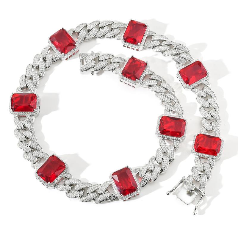 Chains Hip Hop Square CZ Stone Bling Out 13mm Round Cuban Chain Chokers Necklaces For Men Women Rapper Jewelry Drop ChainsChains
Chains Hip Hop Square CZ Stone Bling Out 13mm Round Cuban Chain Chokers Necklaces For Men Women Rapper Jewelry Drop ChainsChains