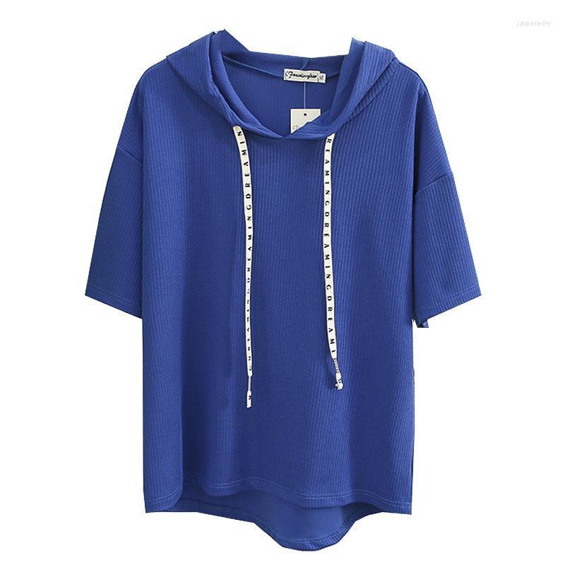 Women's Plus Size T-Shirt Women Polyester Summer 2022 Hooded Letter Drawstring Tops Asymmetrical Length Short Sleeve TeesWomen's Jasp22, Blue
Women's Plus Size T-Shirt Women Polyester Summer 2022 Hooded Letter Drawstring Tops Asymmetrical Length Short Sleeve TeesWomen's Jasp22, Blue