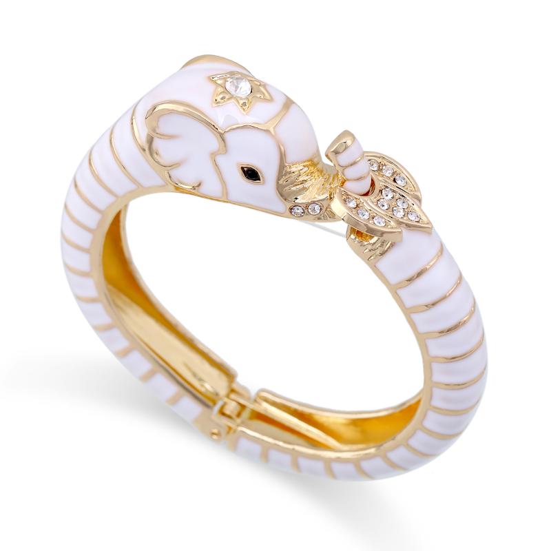 Bangle HAHA&TOTO Trendy Statement Chunky Animal Elephant Enamel For Women Girls Gold Plated Party Jewelry
Bangle HAHA&TOTO Trendy Statement Chunky Animal Elephant Enamel For Women Girls Gold Plated Party Jewelry