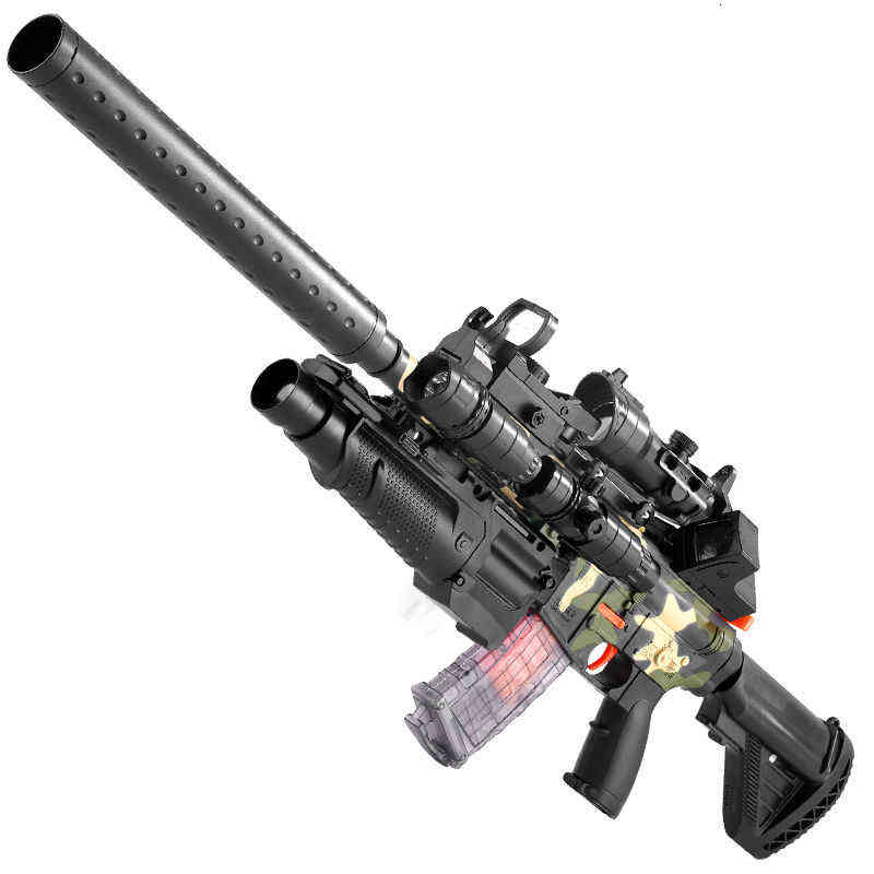 Fully automatic toy gun boys m416 assault rifle children's electric continuous firing simulation machine gun shell throwing soft bullet gun
Fully automatic toy gun boys m416 assault rifle children's electric continuous firing simulation machine gun shell throwing soft bullet gun