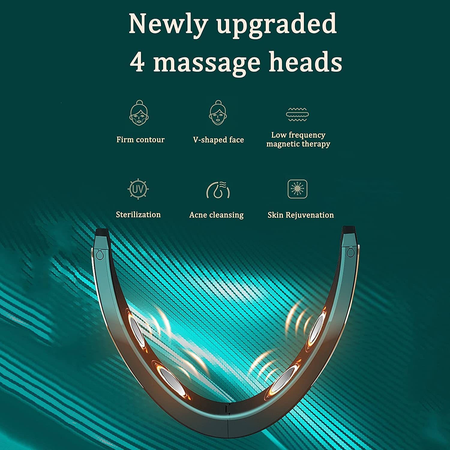 Face Care Devices Electric V Face Shaping Massager Lifting Neck Anti Wrinkle Red Blue Ray Double Chin Beauty Instrument with RemoteControl 230206