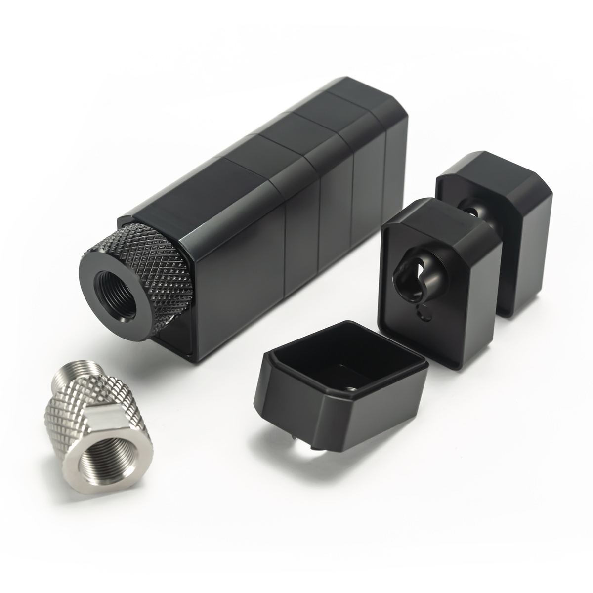 Others Tactical Accessories DIY Modular Aluminum Single Core 1/2x28 Square Rectangle Monocore Mini Solvent Cleaning Filter Kit with 13.5x1LH Adapter .22 5.56, Black
Others Tactical Accessories DIY Modular Aluminum Single Core 1/2x28 Square Rectangle Monocore Mini Solvent Cleaning Filter Kit with 13.5x1LH Adapter .22 5.56, Black